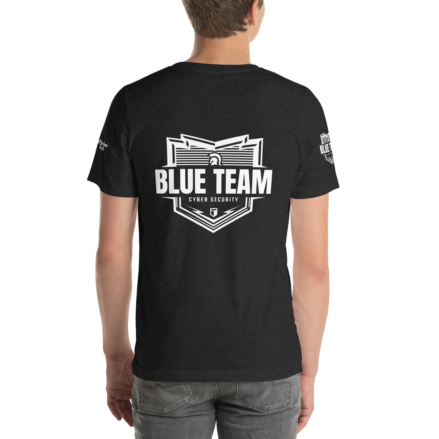 Cyber Security Blue Team V1 - Unisex t-shirt ( Back Print ) by DarkByteGear