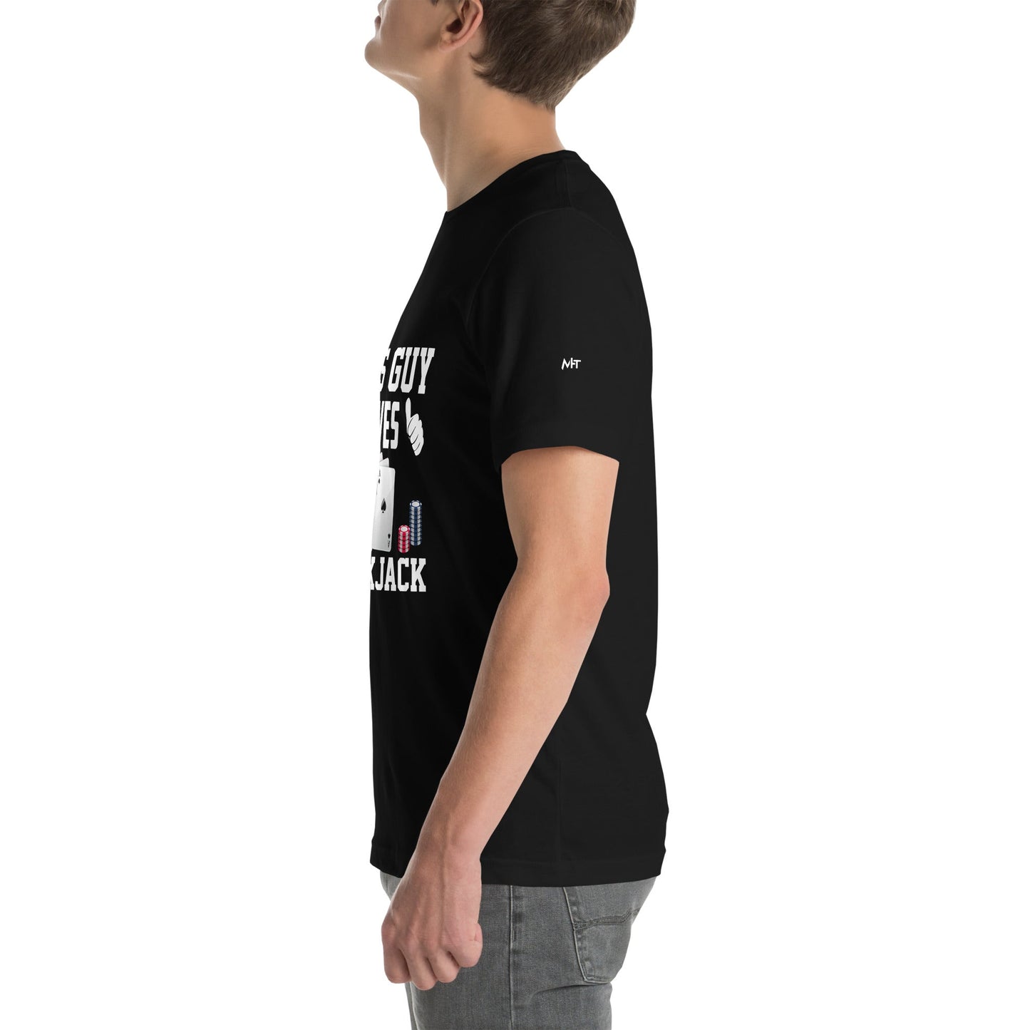 This Guy Loves Black Jack V1 - Unisex t-shirt by DarkByteGear