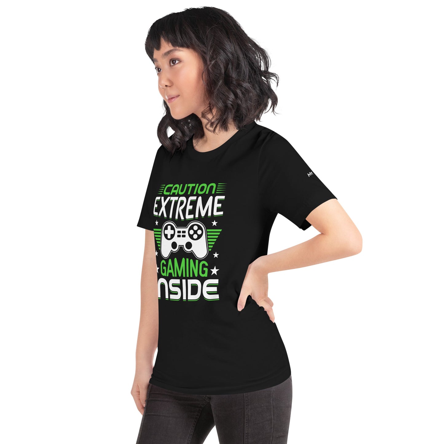 Caution extreme gaming inside - Unisex t-shirt by DarkByteGear