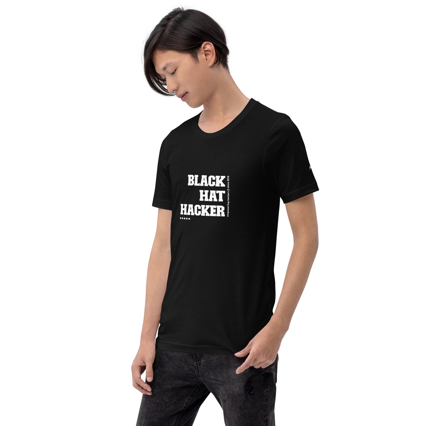 Black Hat Hacker V4 Unisex t-shirt by DarkByteGear