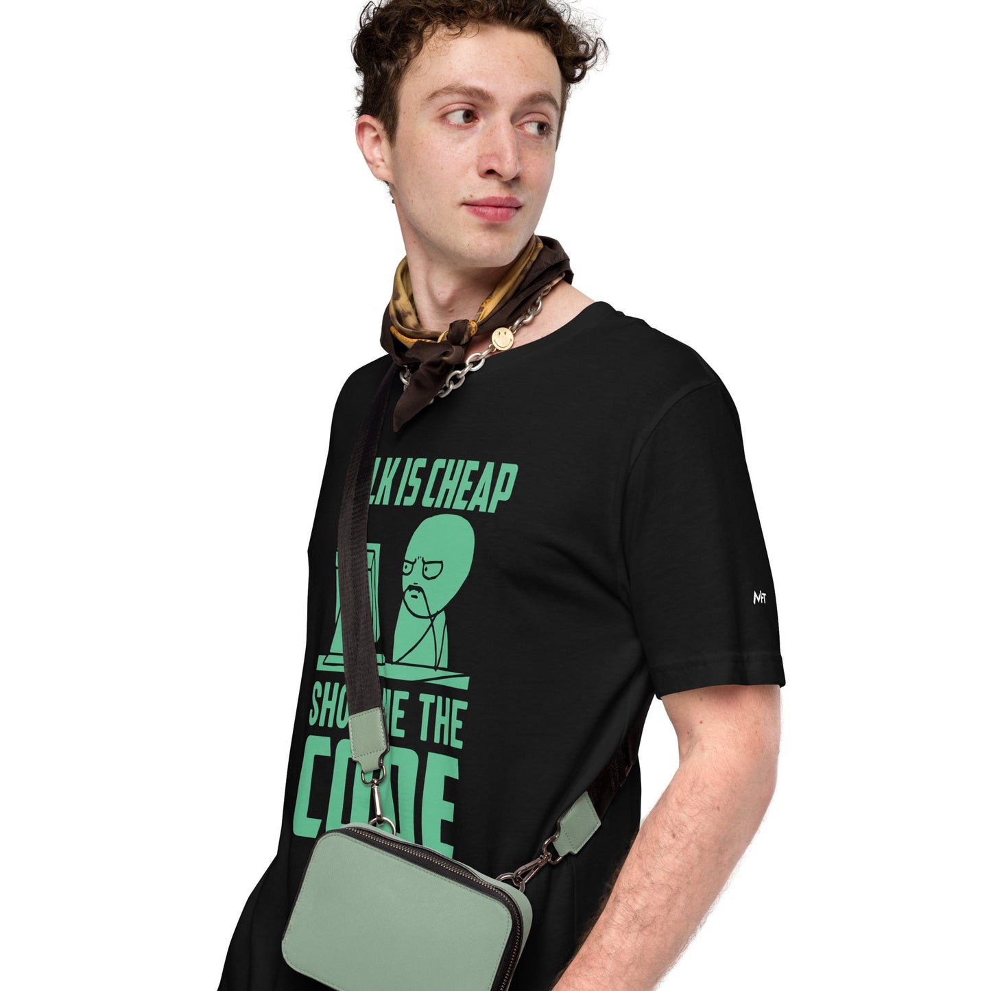 Talk is Cheap, Show me the Code V1 - Unisex T-shirt by DarkByteGear