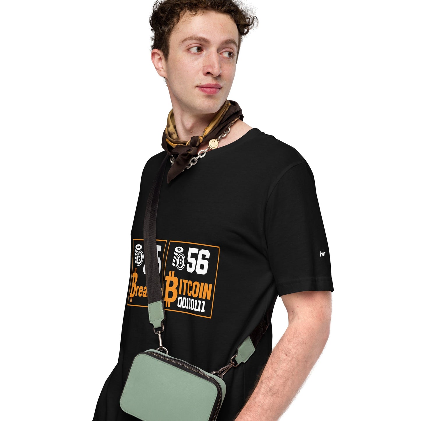 35 + 56 Breaking Bitcoin Unisex t-shirt by DarkByteGear