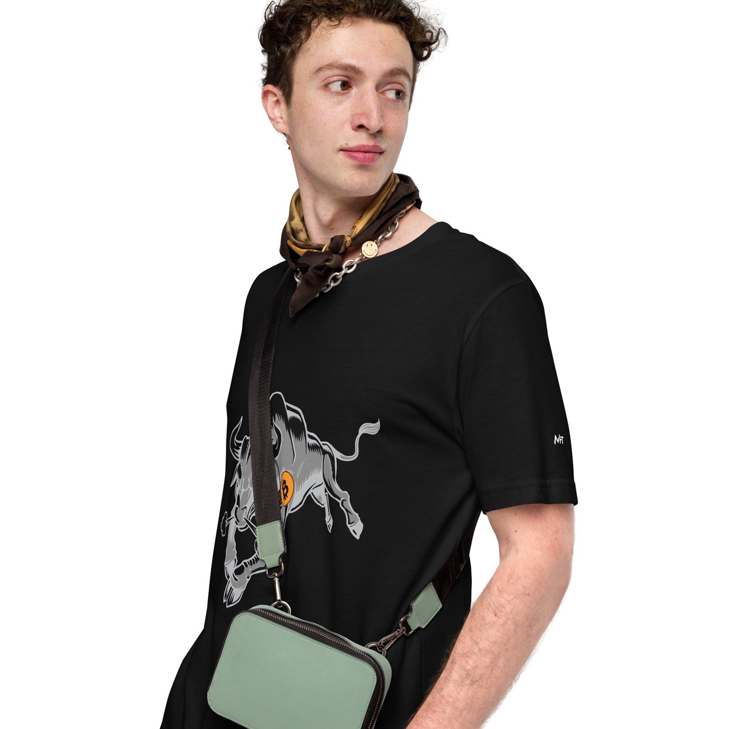 Strong Bitcoin Bull Unisex t-shirt by DarkByteGear