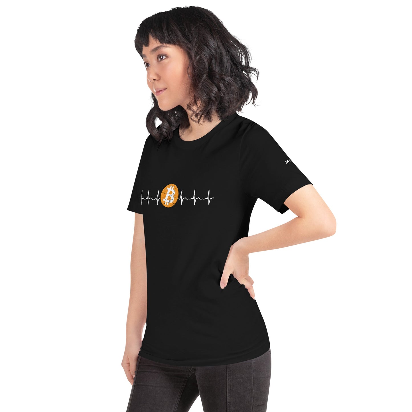 Bitcoin Heartbeat - Unisex t-shirt by DarkByteGear