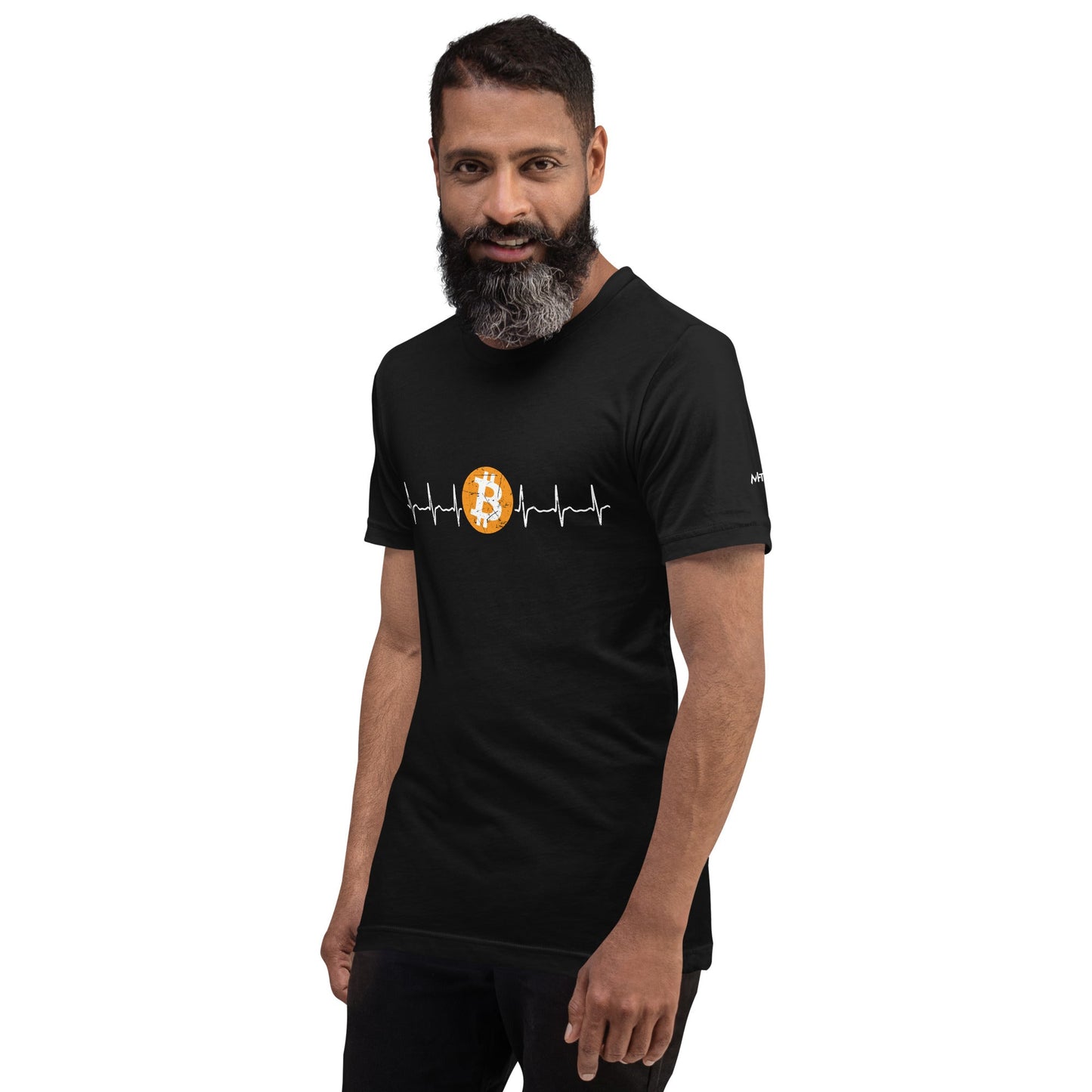 Bitcoin Heartbeat - Unisex t-shirt by DarkByteGear