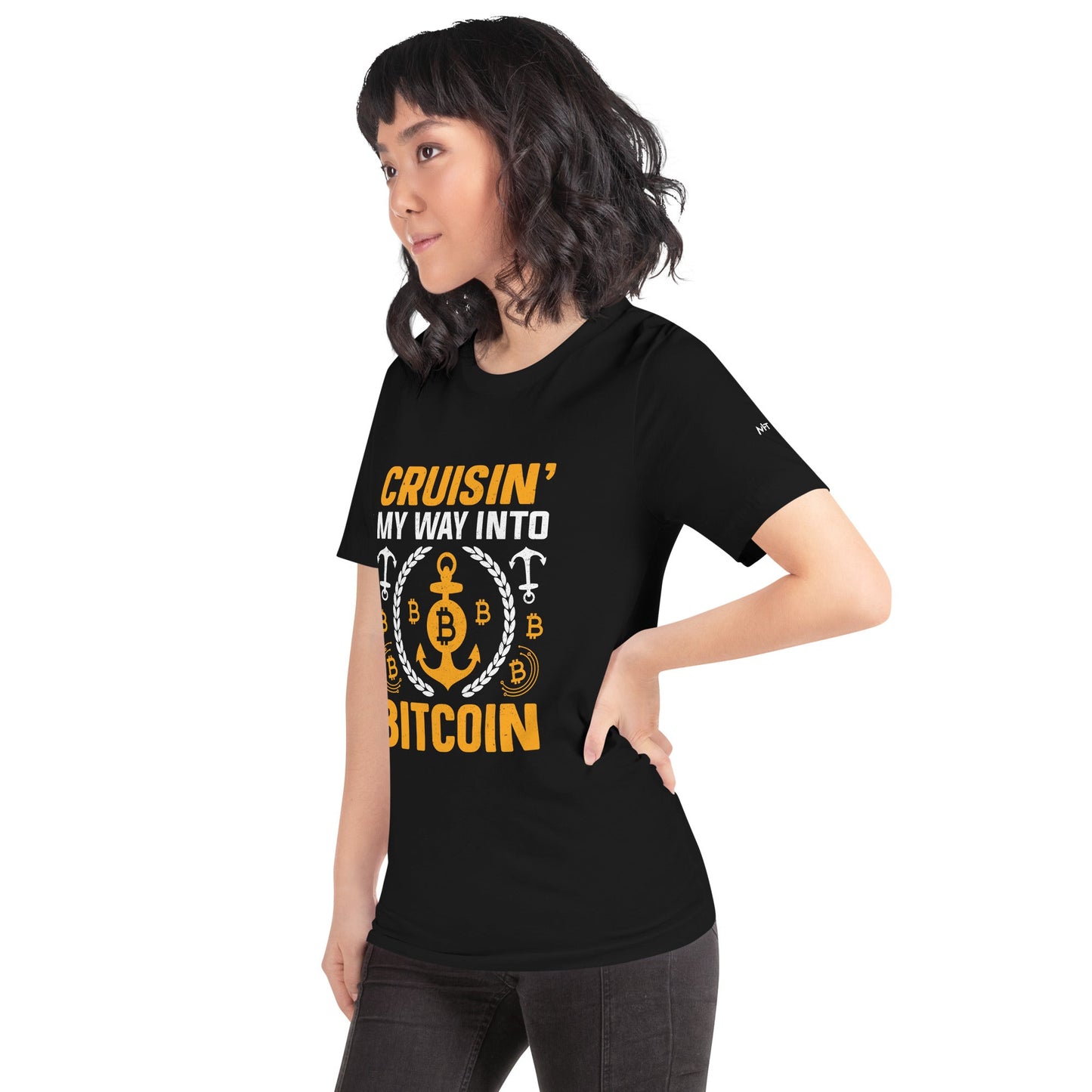 Cruising My Way into Bitcoin - Unisex t-shirt by DarkByteGear