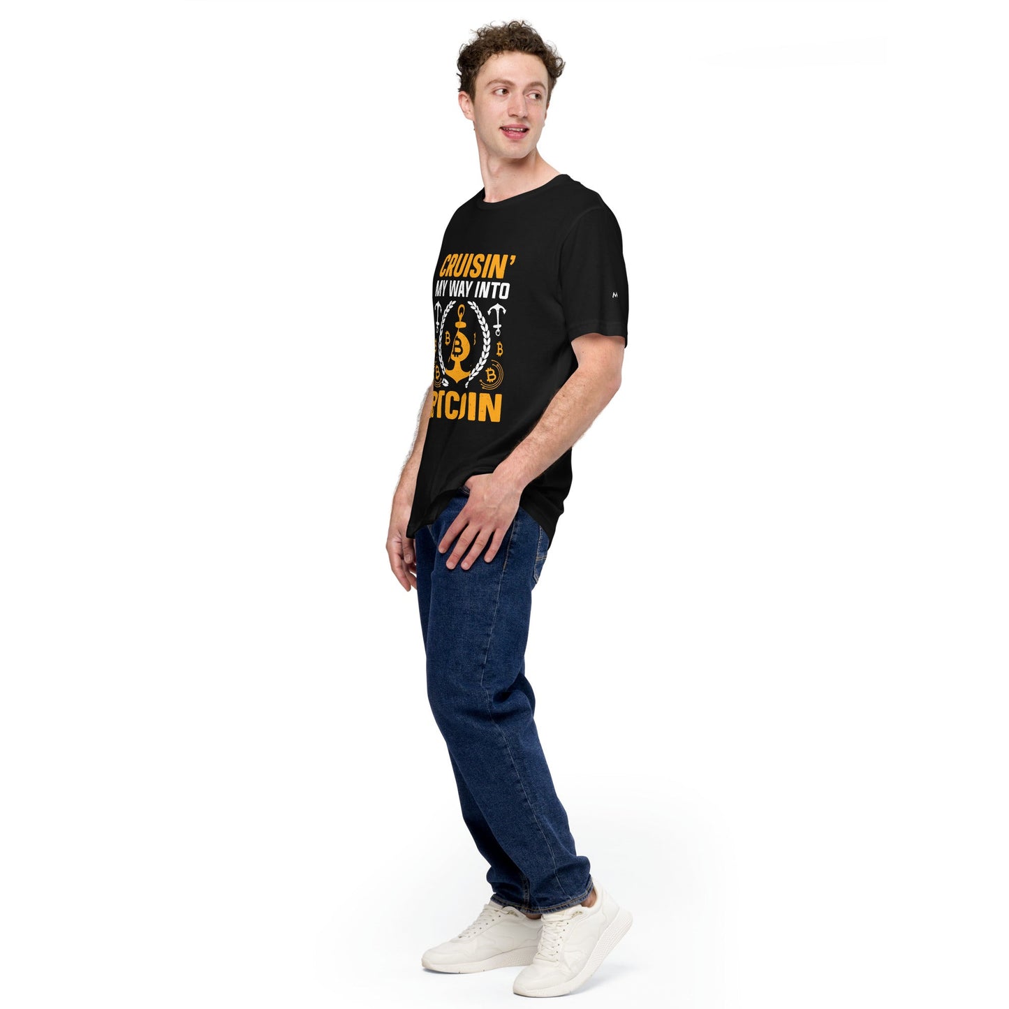 Cruising My Way into Bitcoin - Unisex t-shirt by DarkByteGear