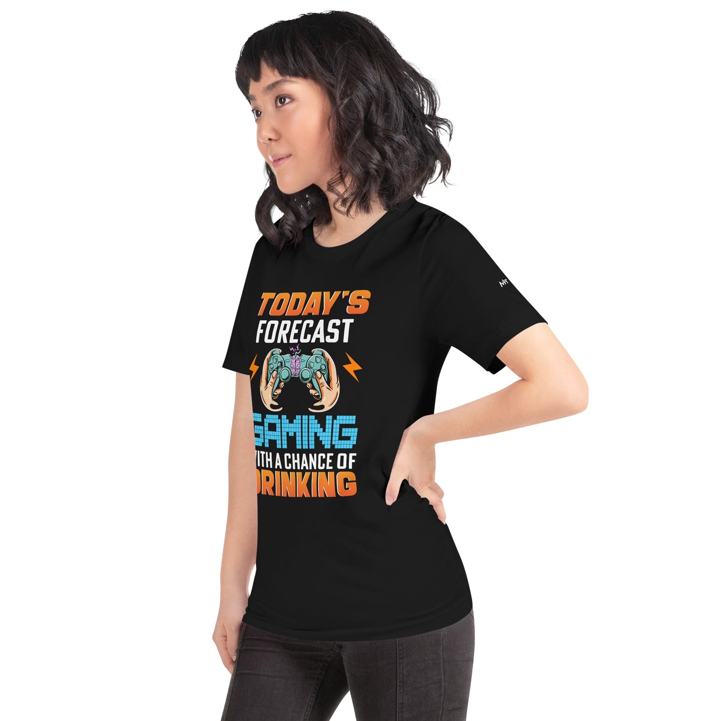 Today's Forecast; Gaming with a Chance of Drinking - Unisex t-shirt by DarkByteGear