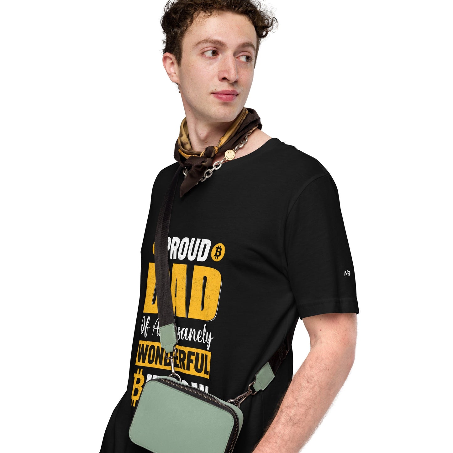 Proud Dad of an insanely wonderful bitcoin - Unisex t-shirt by DarkByteGear