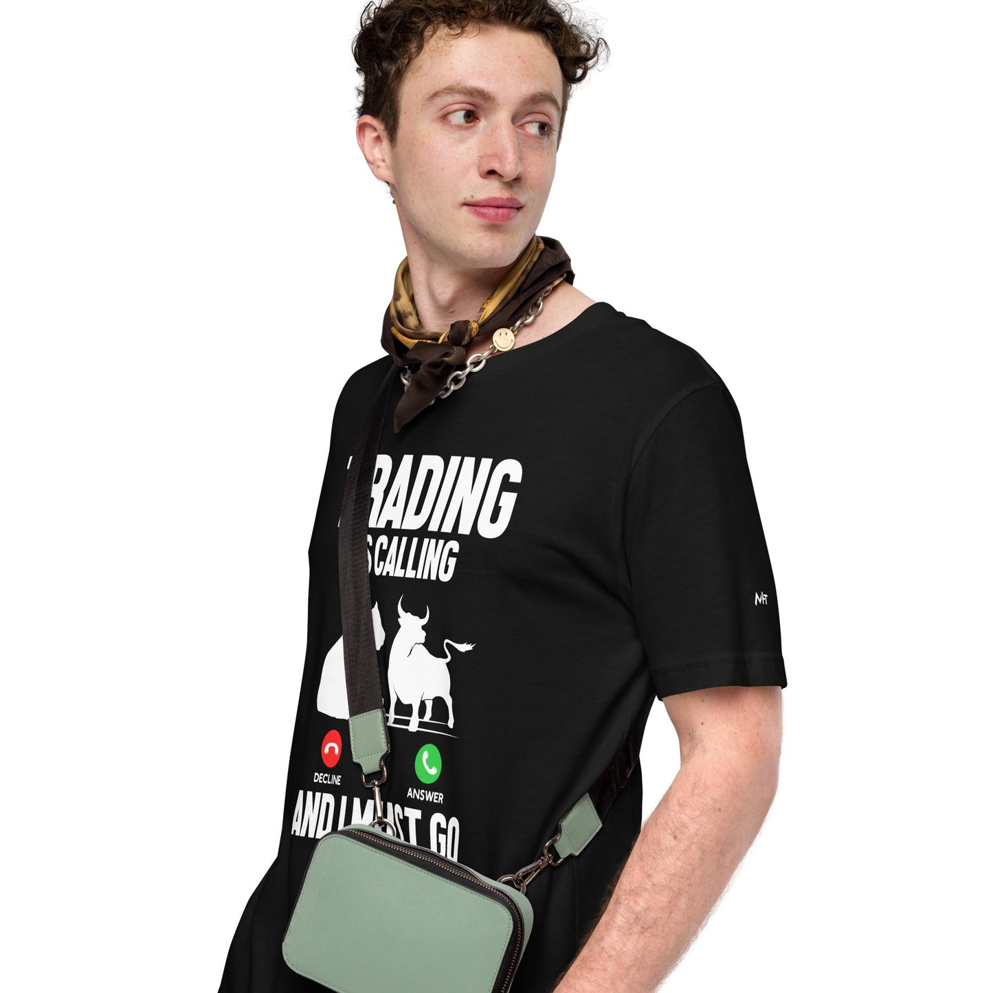 Trading is Calling Decline Answer and I Must go (DB) - Unisex t-shirt by DarkByteGear