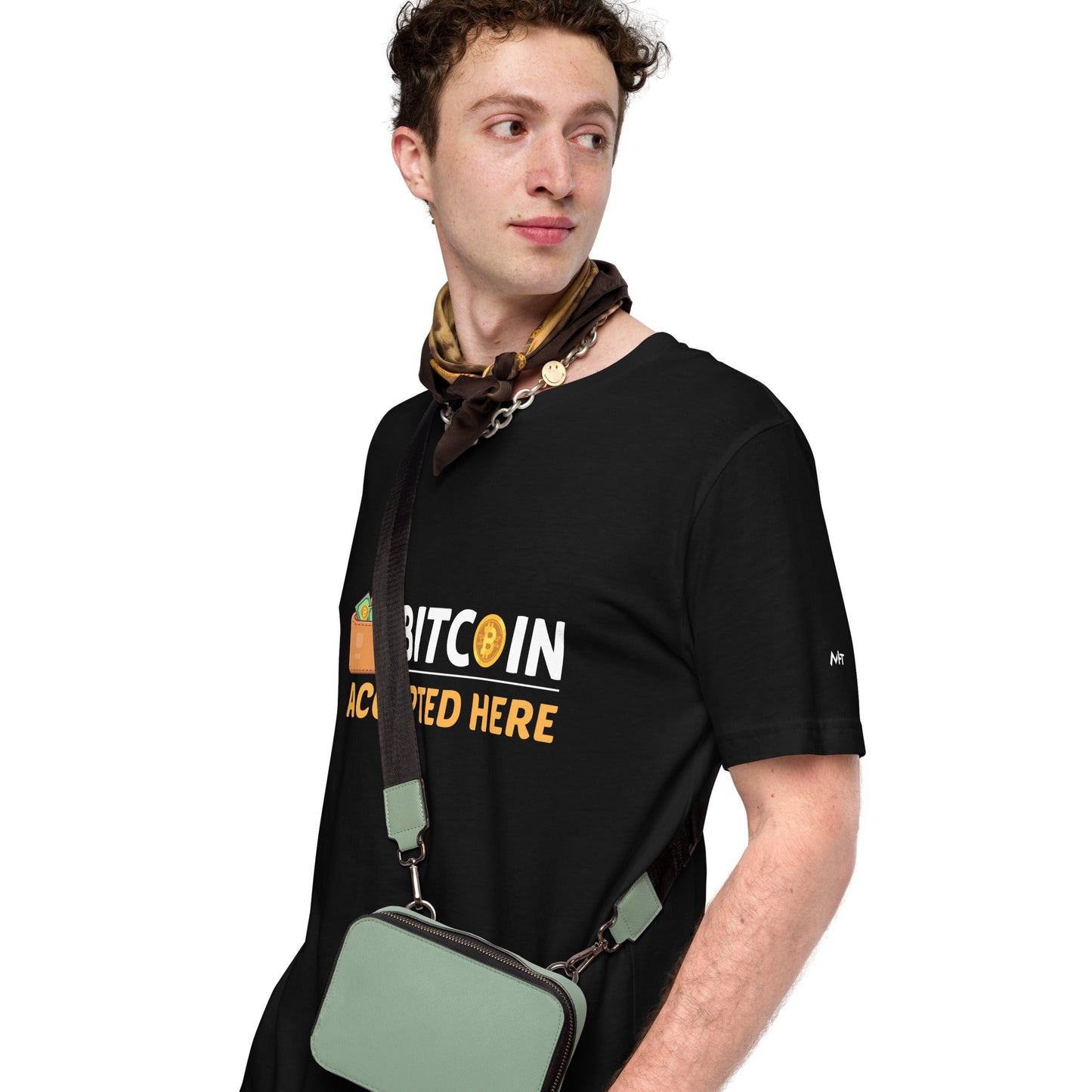 Bitcoin Accepted Here - Unisex t-shirt by DarkByteGear