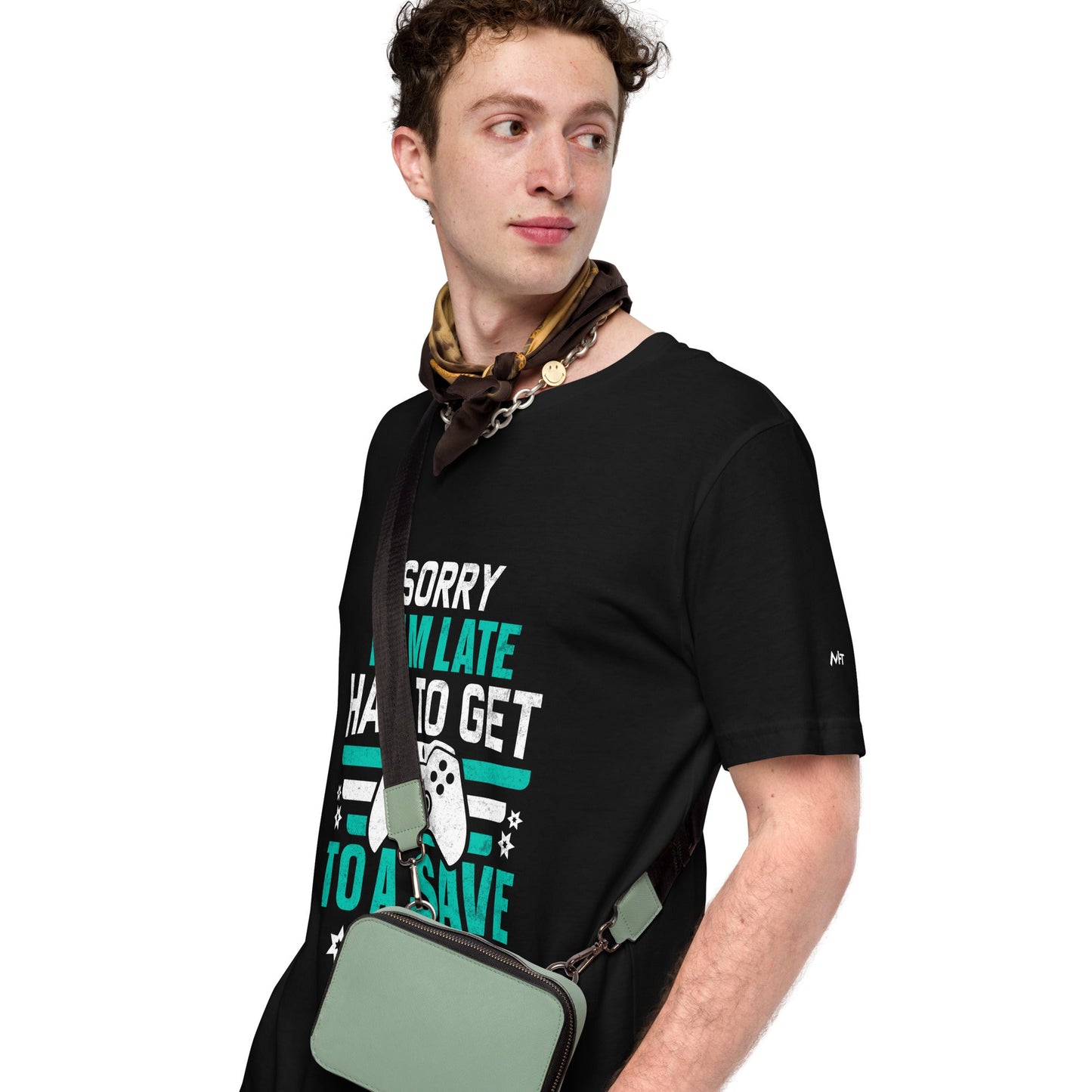 Sorry I am late, I Have to Get to a Save Point ( RK ) - Unisex t-shirt by DarkByteGear