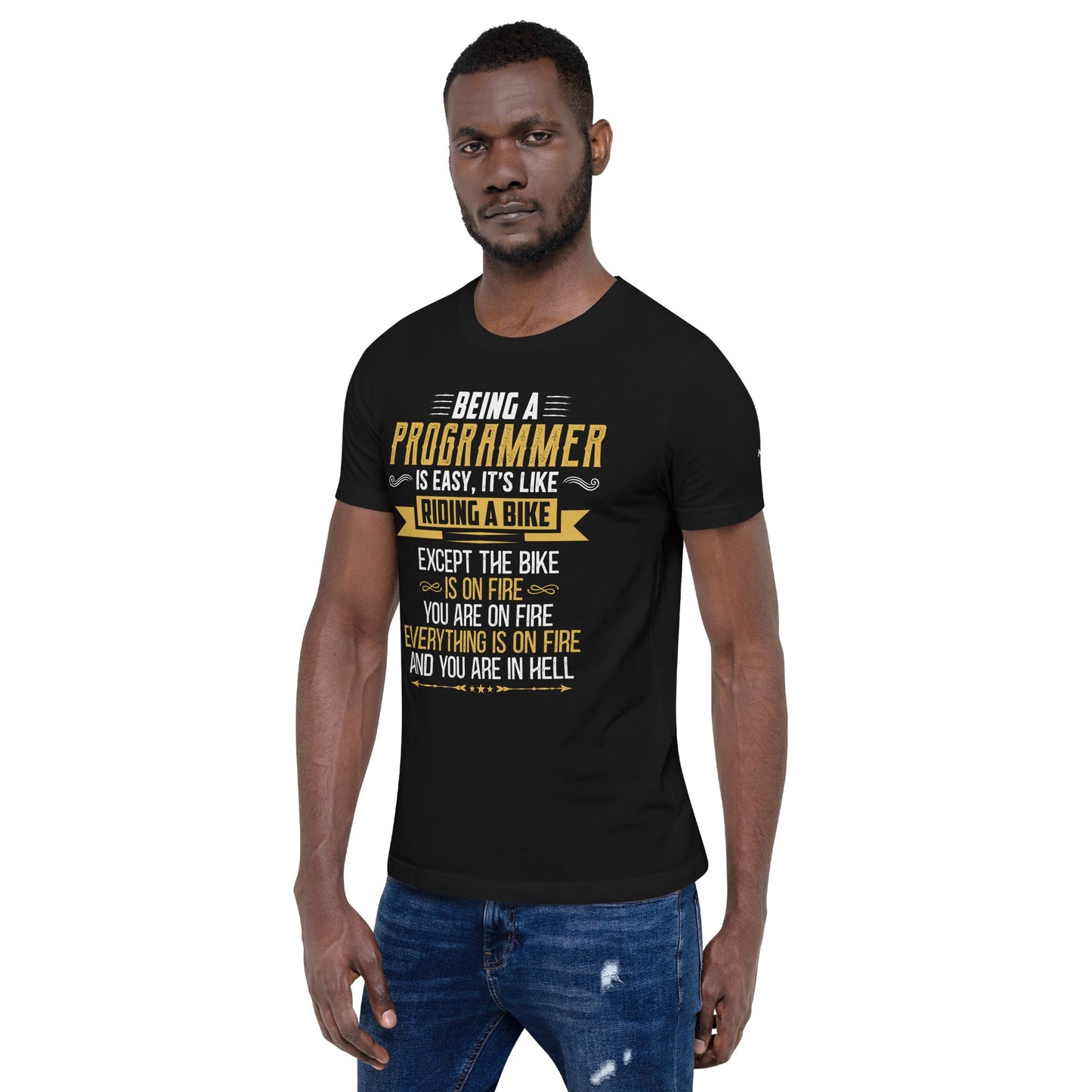 Being a Programmer is easy V2 - Unisex t-shirt by DarkByteGear