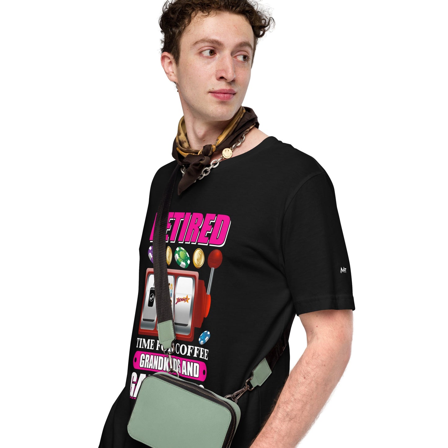 Retired: Time for Coffee, Grandkids and Gambling - Unisex t-shirt by DarkByteGear