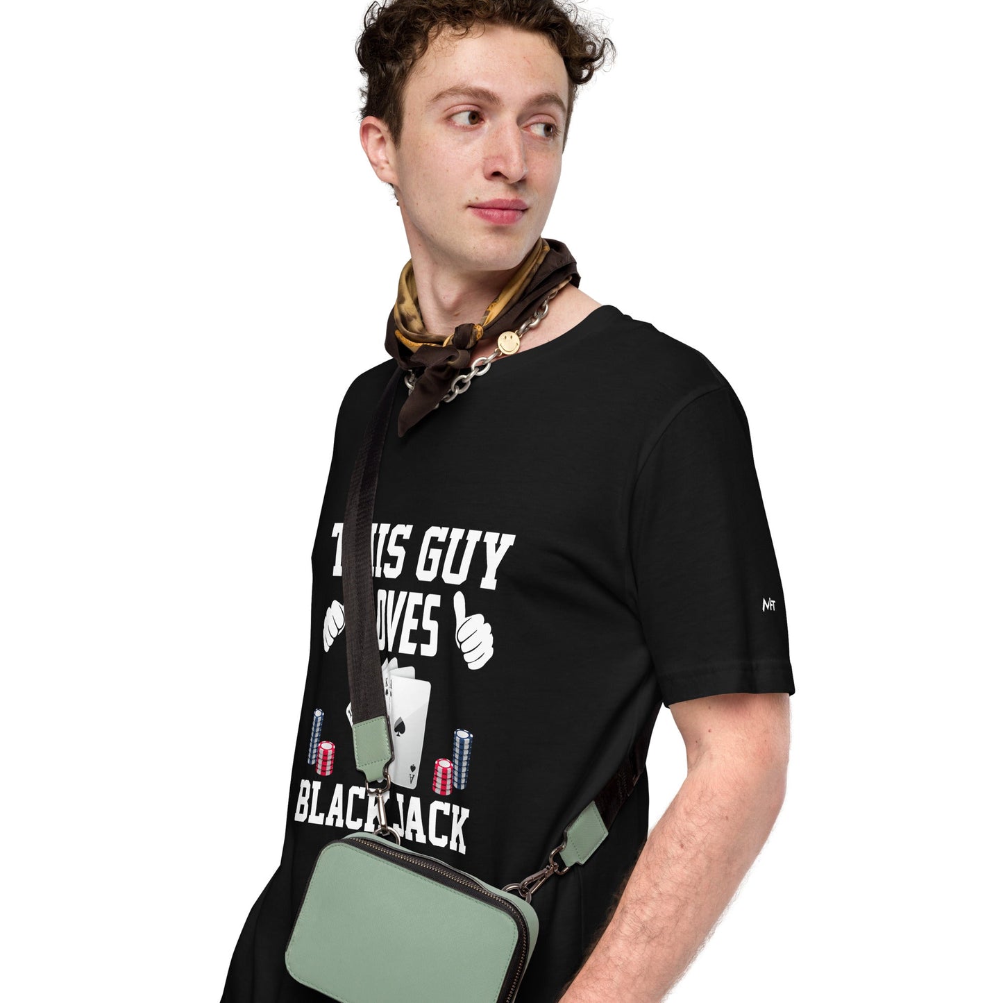 This Guy Loves Black Jack V1 - Unisex t-shirt by DarkByteGear