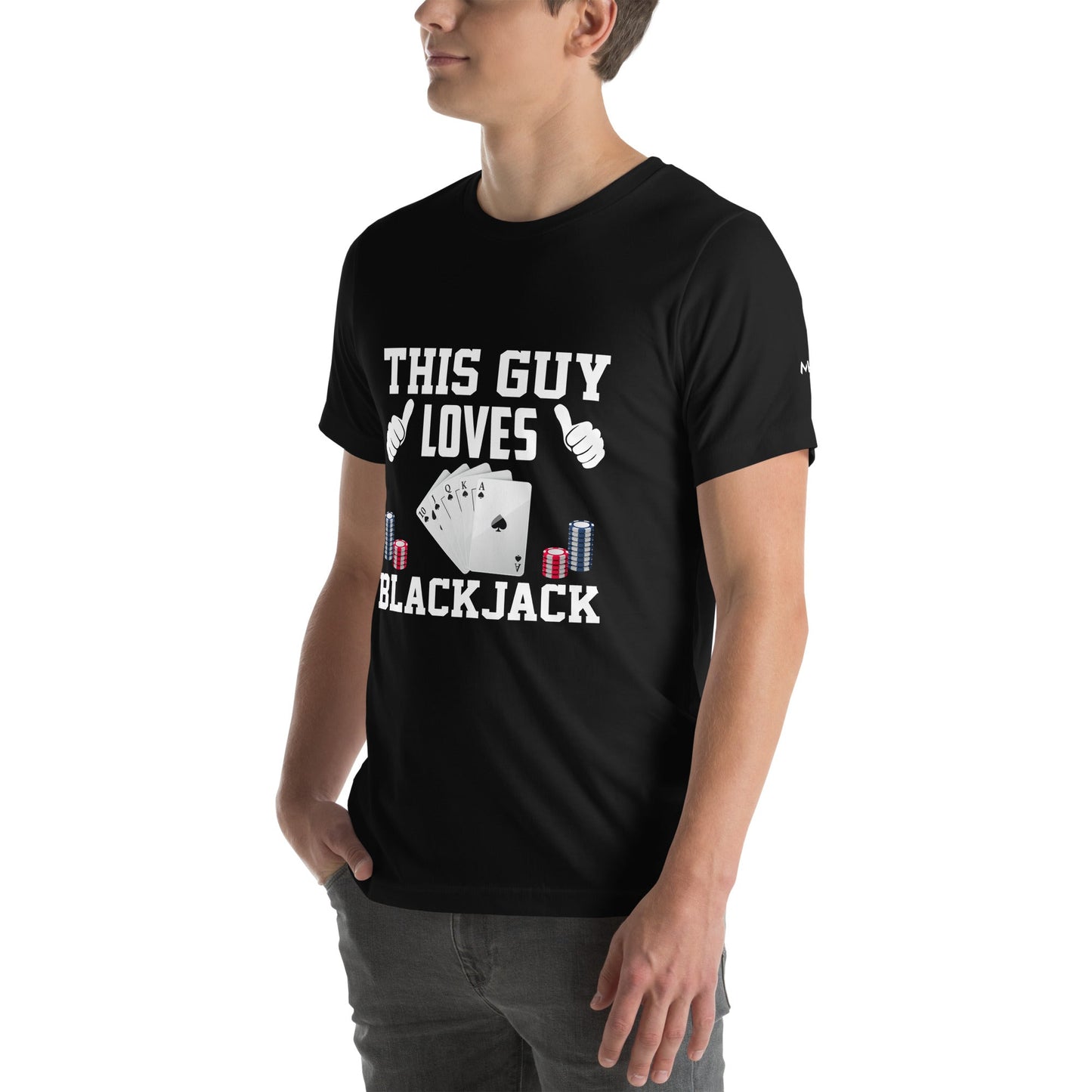 This Guy Loves Black Jack V1 - Unisex t-shirt by DarkByteGear