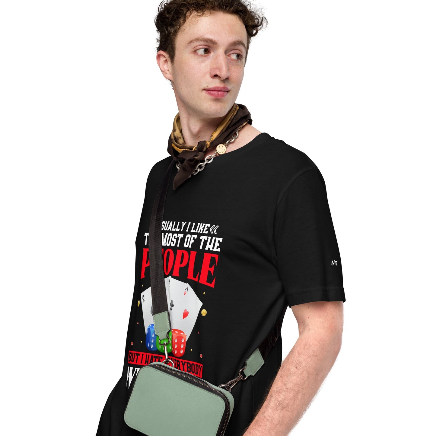 Usually I Like Most of the People But I Hate everyone who Folds - Unisex t-shirt by DarkByteGear