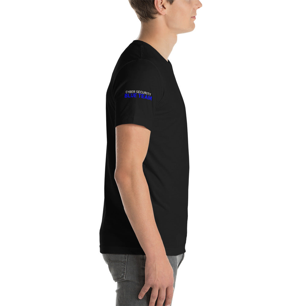 Cyber Security Blue team V4 - Short-sleeve unisex t-shirt (back print) by DarkByteGear