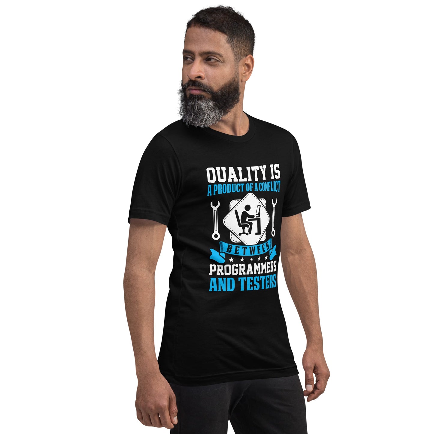 Quality is a Product of a conflict -Unisex t-shirt by DarkByteGear
