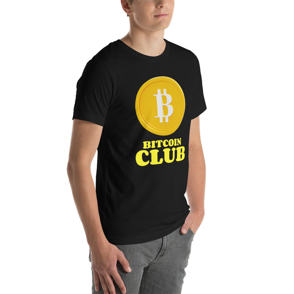 BITCOIN CLUB V1 - Unisex T-shirt by DarkByteGear