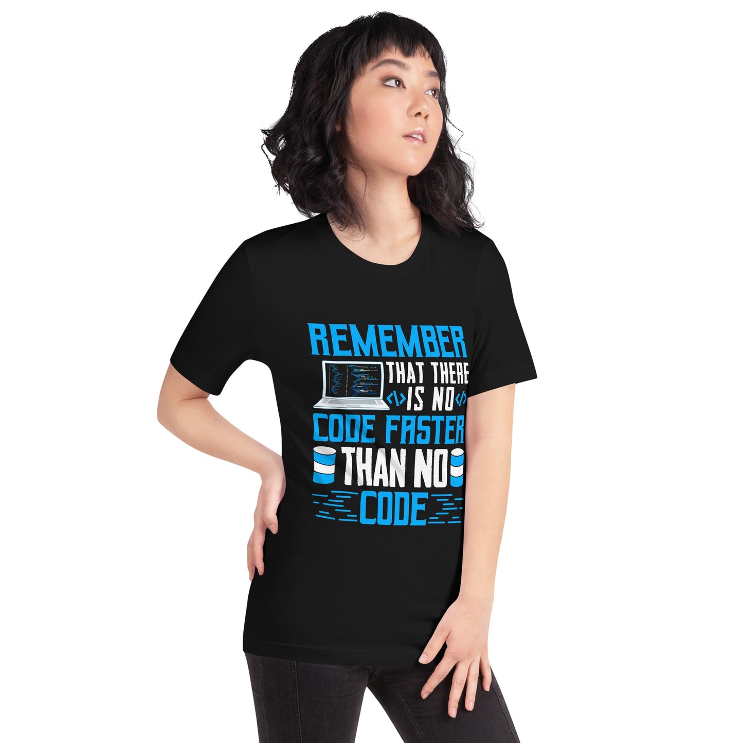 Remember! There is no code - Unisex t-shirt by DarkByteGear
