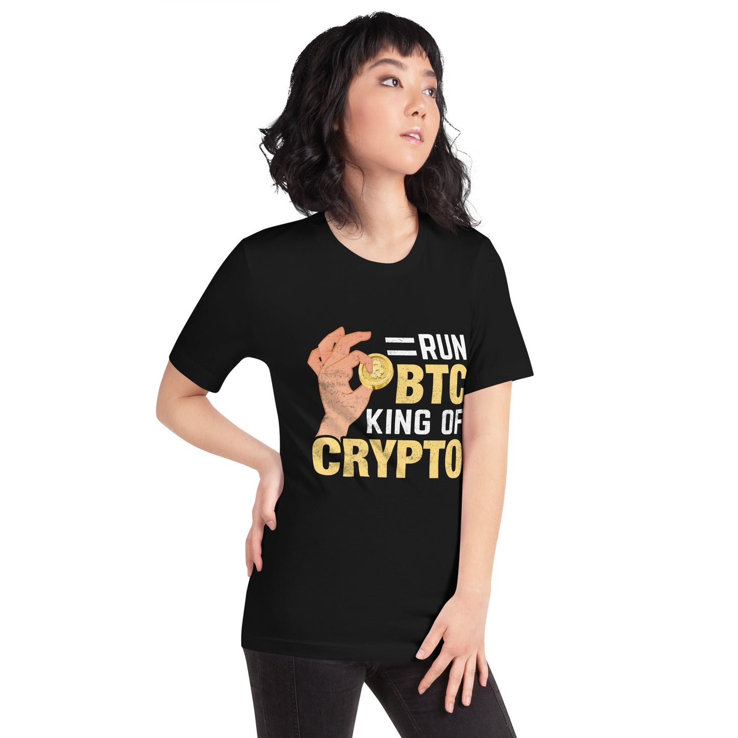 = Run BTC King of BitCoin - Unisex t-shirt by DarkByteGear