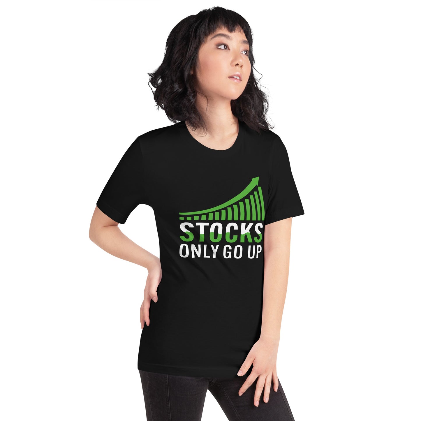 Stocks only Go up - Unisex t-shirt by DarkByteGear