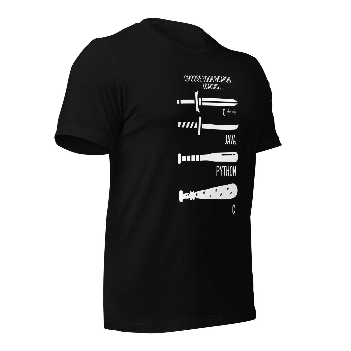 Choose your weapon v1 - Unisex t-shirt by DarkByteGear
