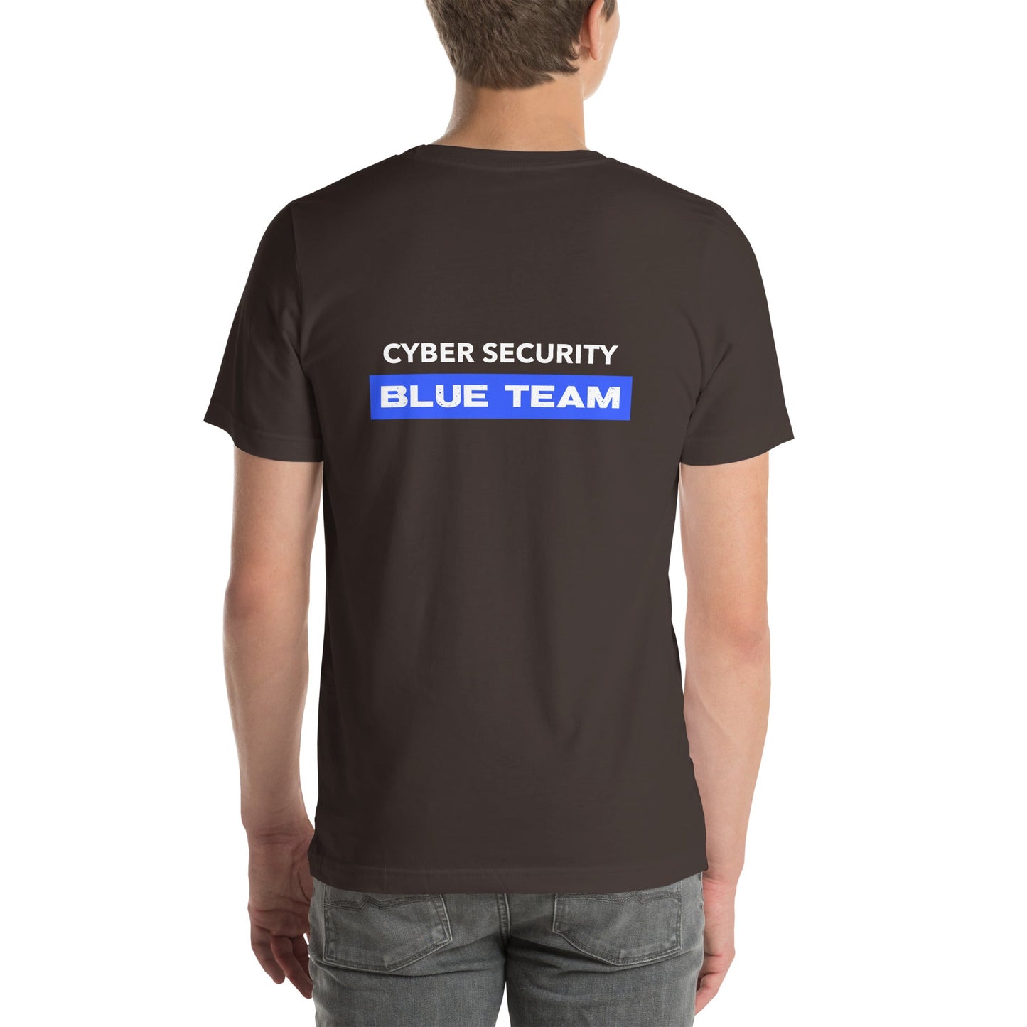 Cyber Security Blue Team V9 - Unisex t-shirt ( Back Print ) by DarkByteGear