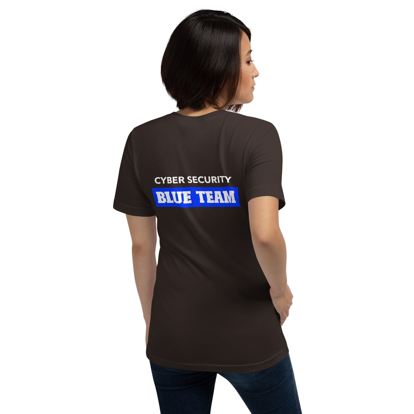 Cyber Security Blue Team V10 - Unisex t-shirt ( Back Print ) by DarkByteGear
