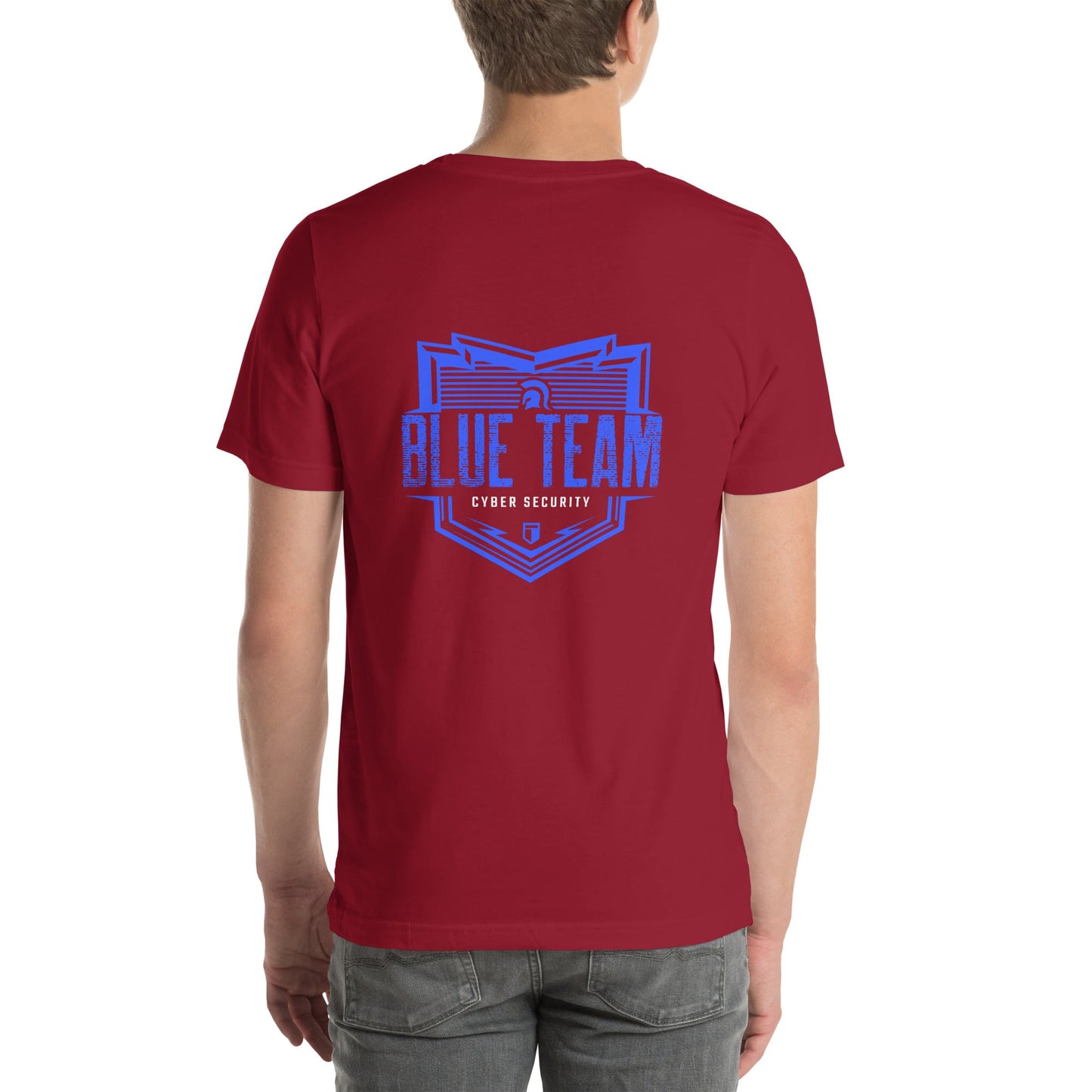 Cyber Security Blue Team V13 - Unisex t-shirt ( Back Print ) by DarkByteGear