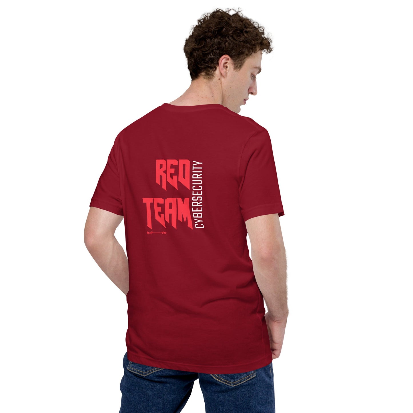 Cyber Security Red Team V9 - Unisex t-shirt ( Back Print ) by DarkByteGear