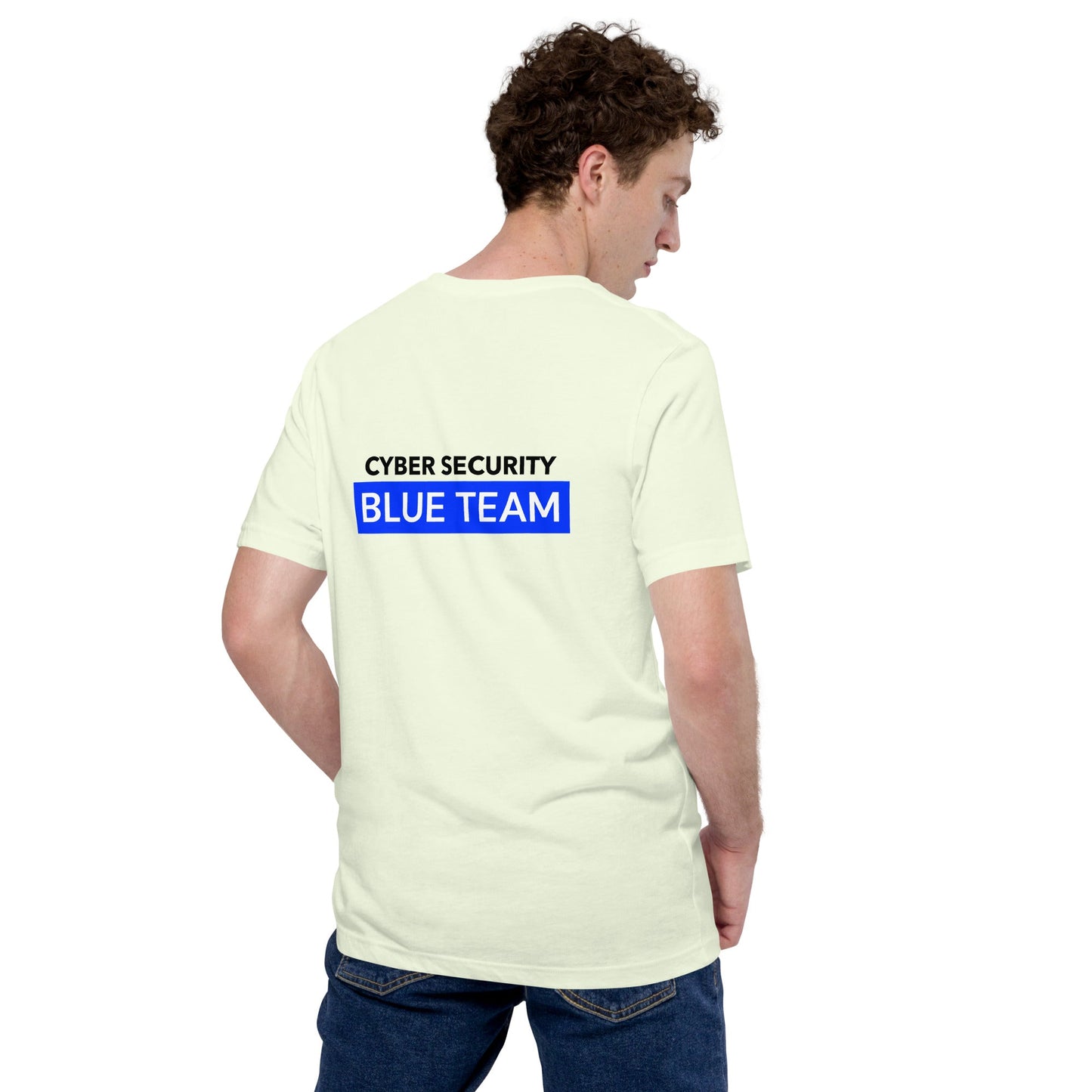 Cyber Security Blue Team V7 - Unisex T-shirt ( Back Print ) by DarkByteGear