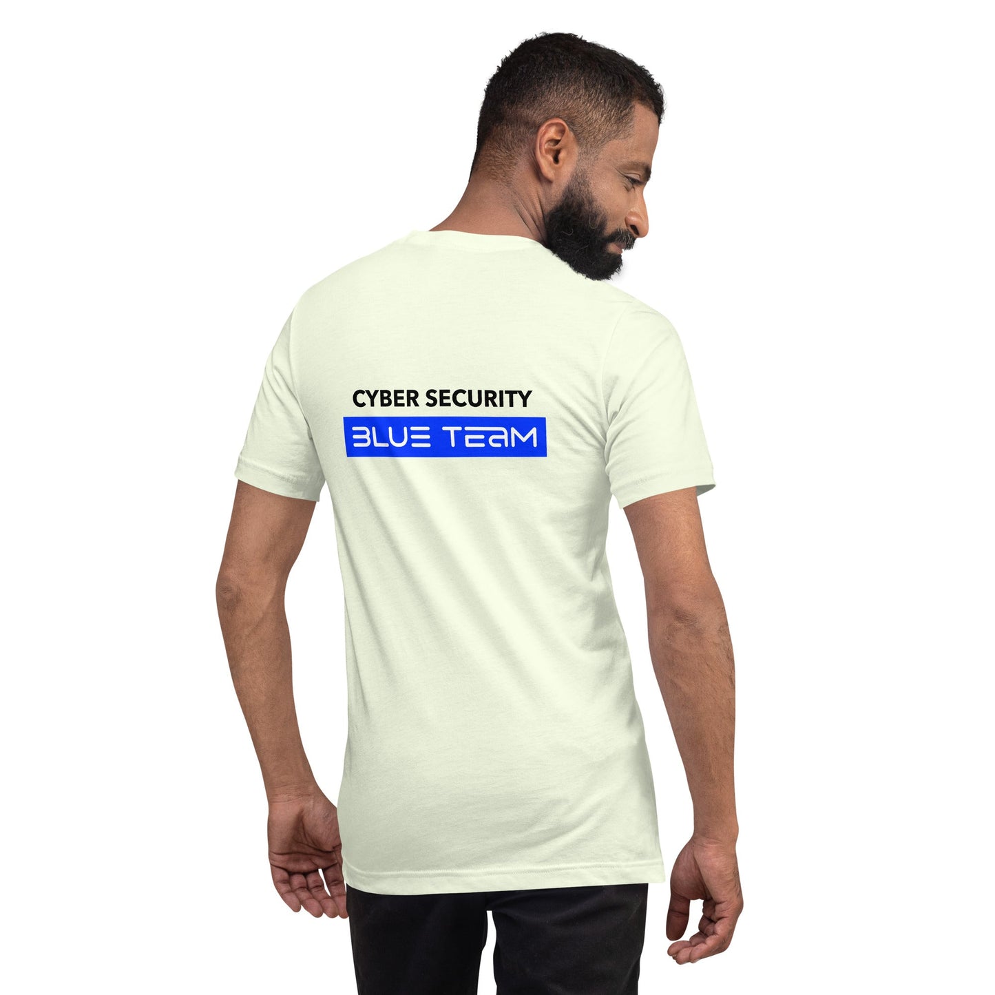 Cyber Security Blue Team V8 - Unisex t-shirt ( Back Print ) by DarkByteGear