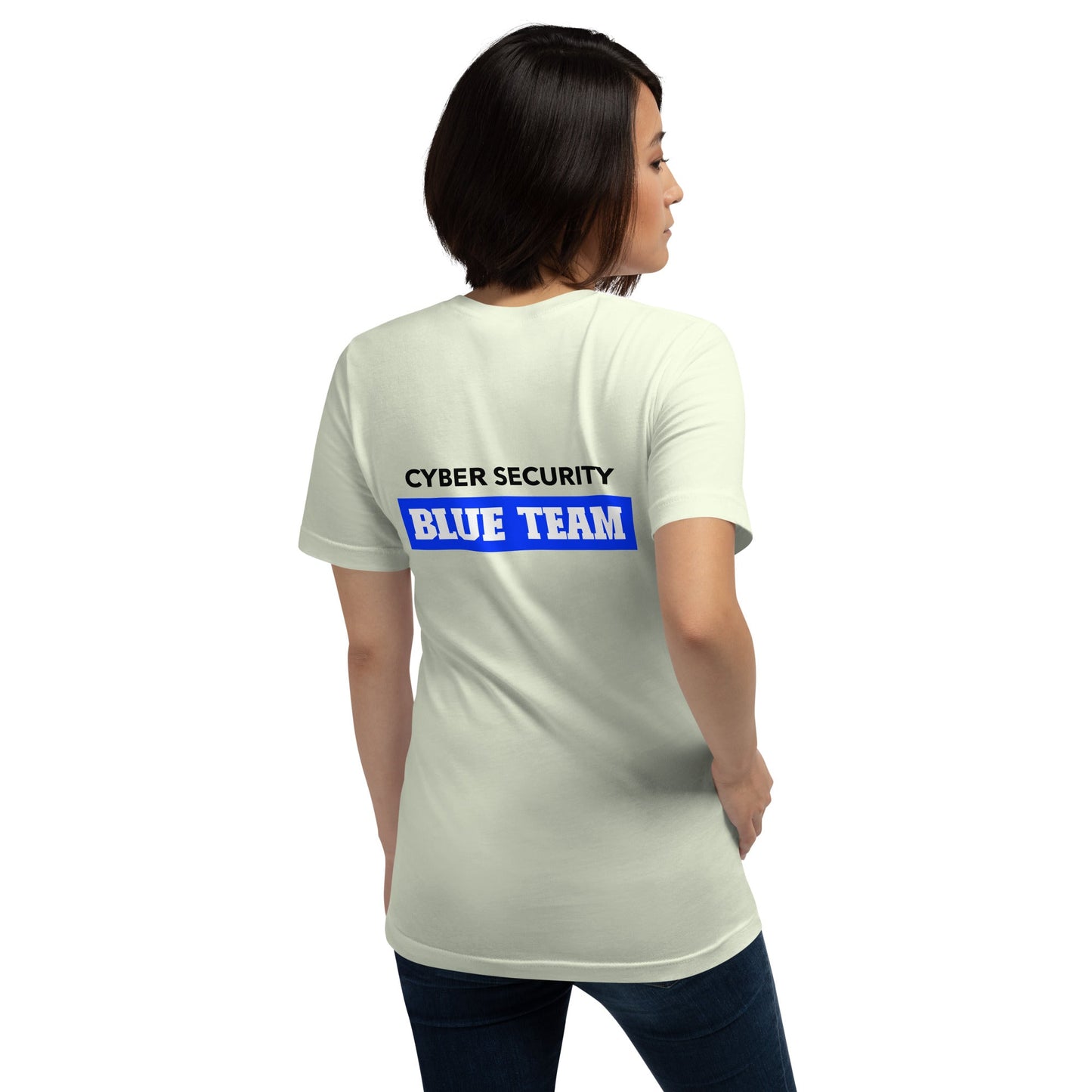 Cyber Security Blue Team V10 - Unisex t-shirt ( Back Print ) by DarkByteGear