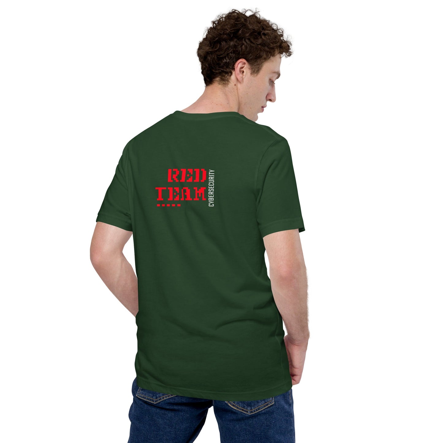 Cyber Security Red Team V15 - Unisex t-shirt (back print) by DarkByteGear