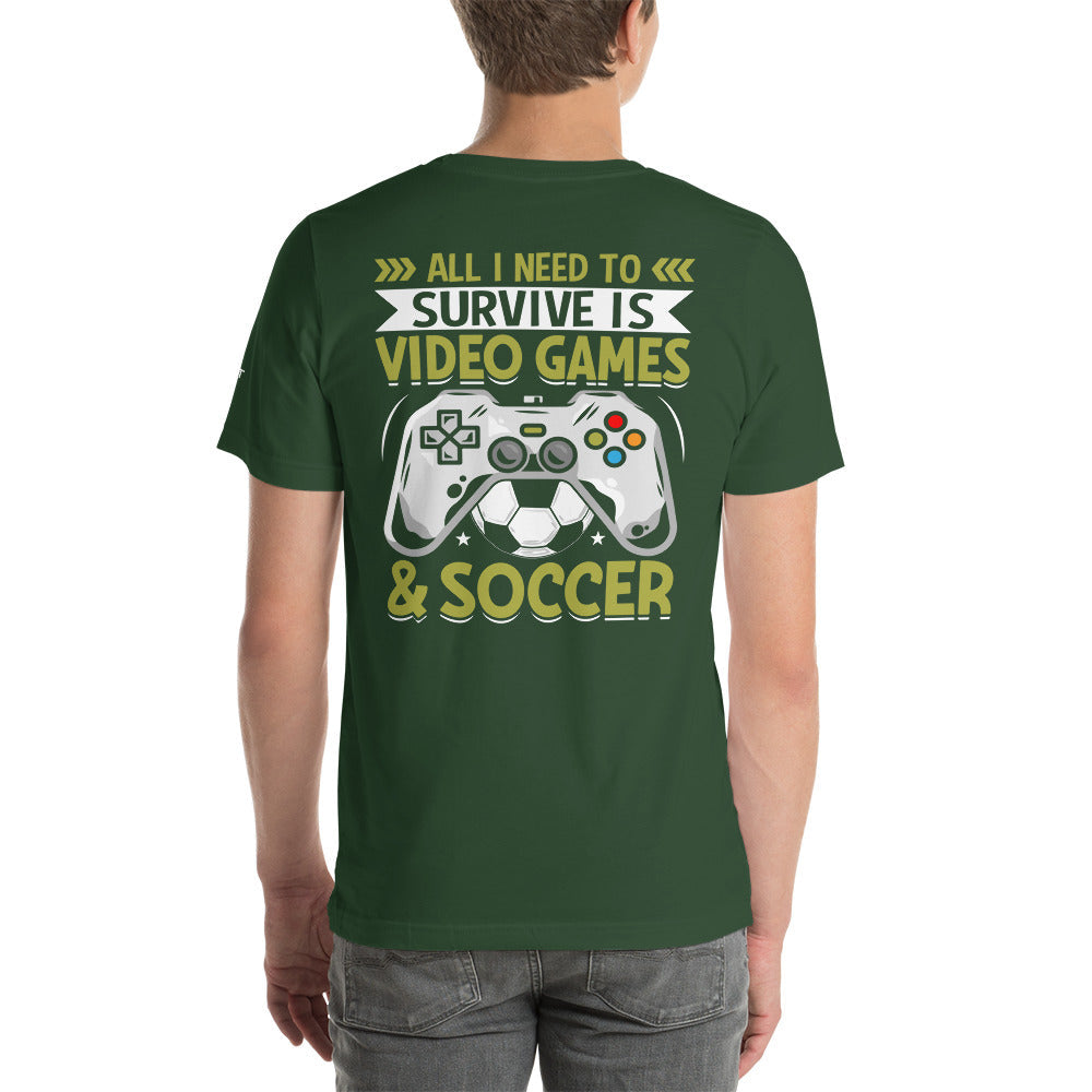 You can't Just Pause a Game Unisex t-shirt ( Back Print ) by DarkByteGear