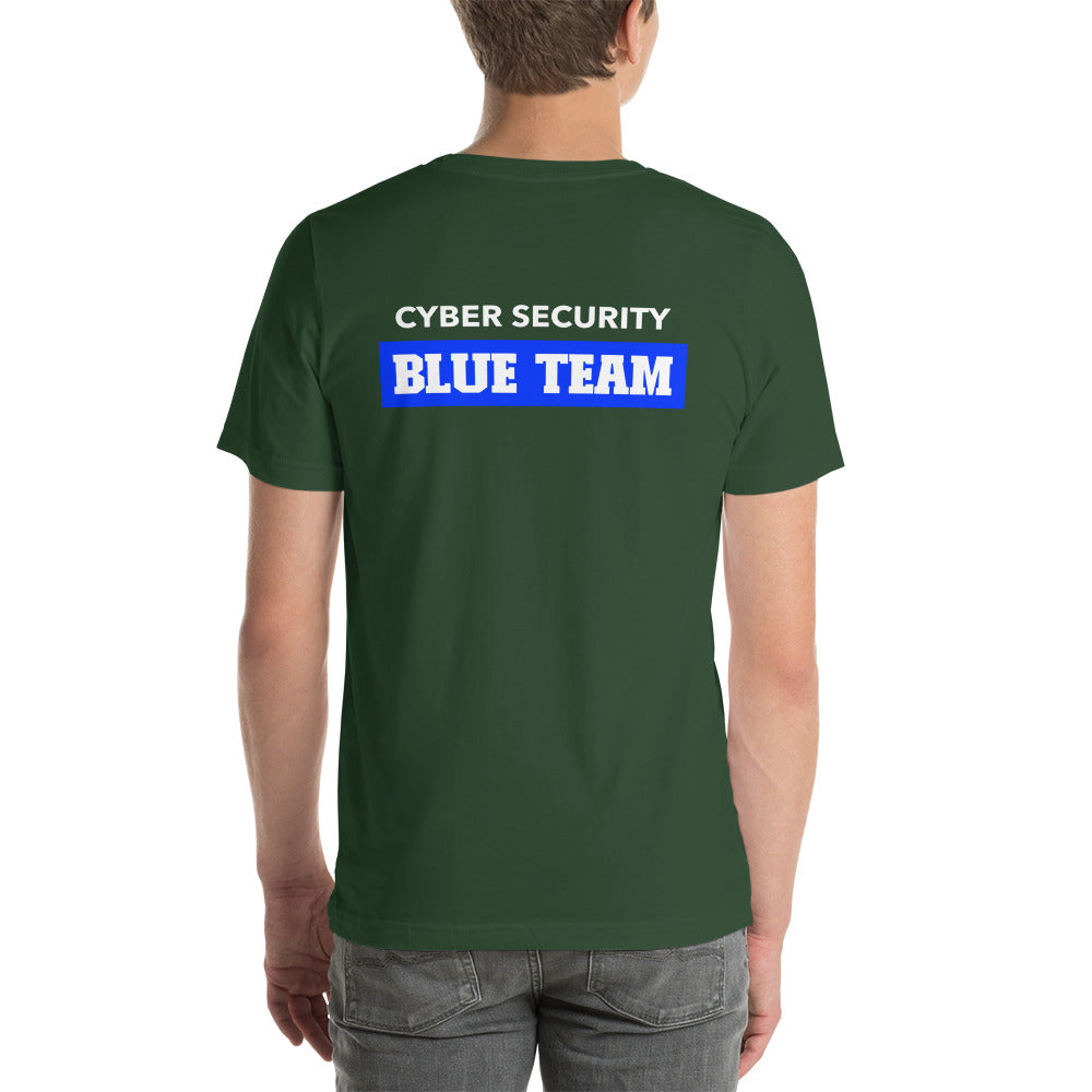 Cyber Security Blue Team V10 - Unisex t-shirt ( Back Print ) by DarkByteGear