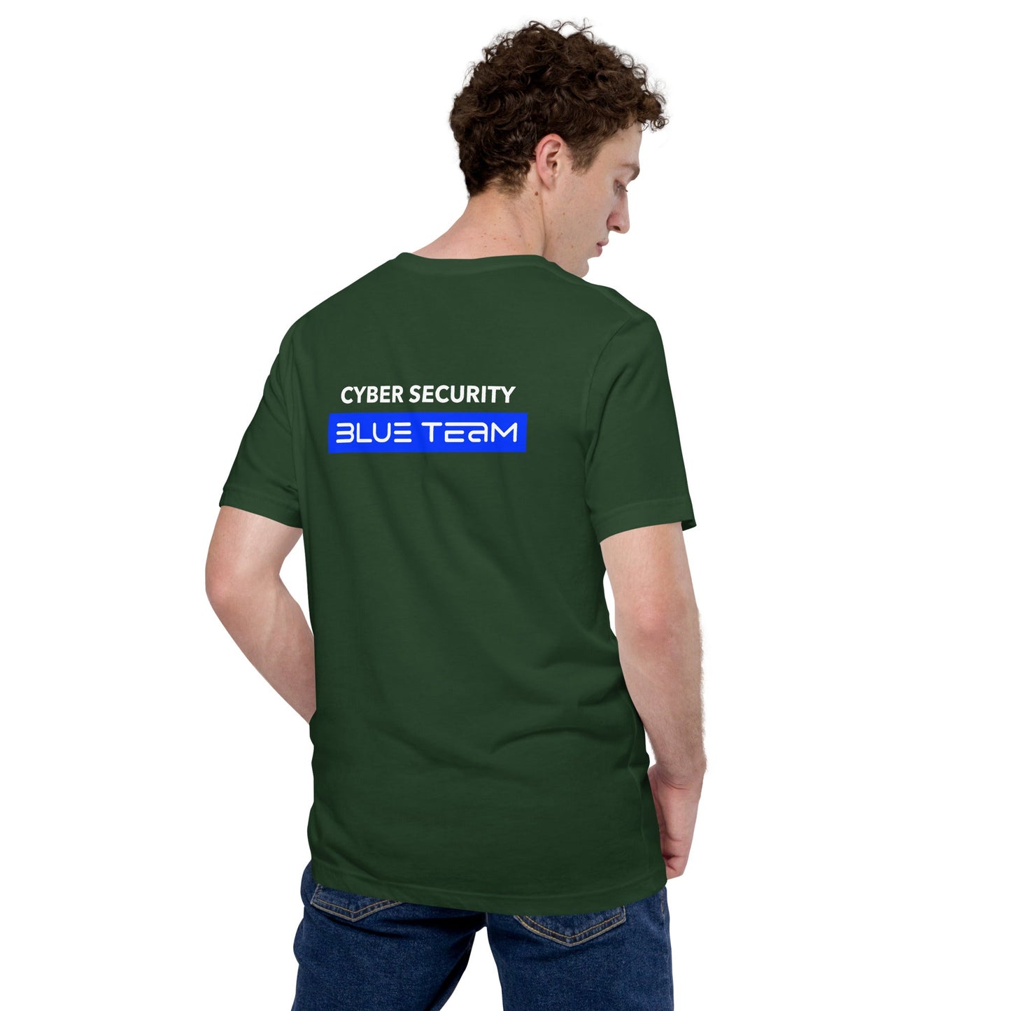 Cyber Security Blue Team V8 - Unisex t-shirt ( Back Print ) by DarkByteGear