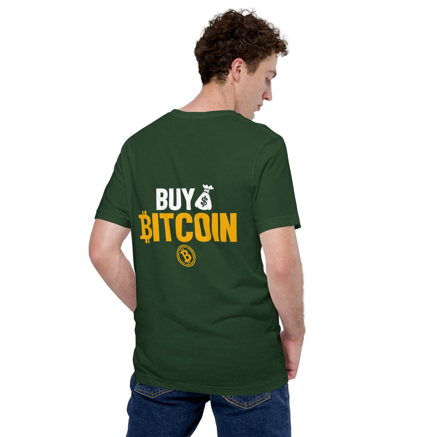 Buy Bitcoin Unisex t-shirt ( Back Print ) by DarkByteGear