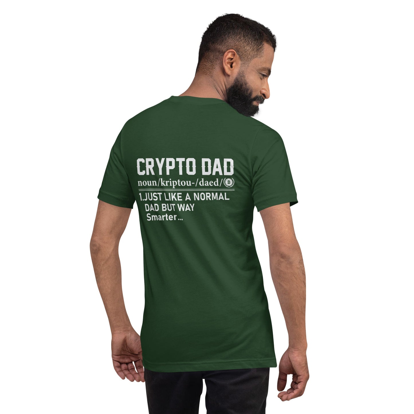 Crypto Dad Definition Unisex t-shirt ( Back Print ) by DarkByteGear