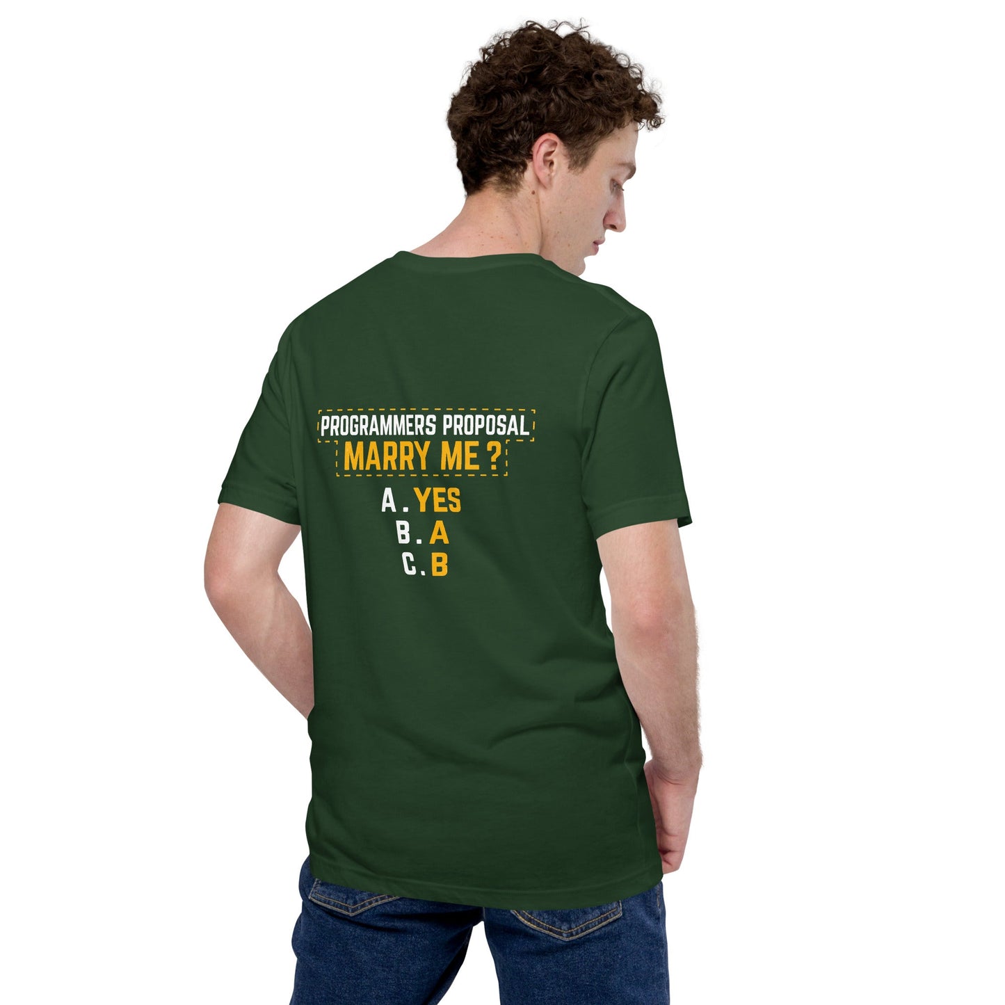 Programmers' Proposal - Unisex t-shirt ( Bh by DarkByteGear
