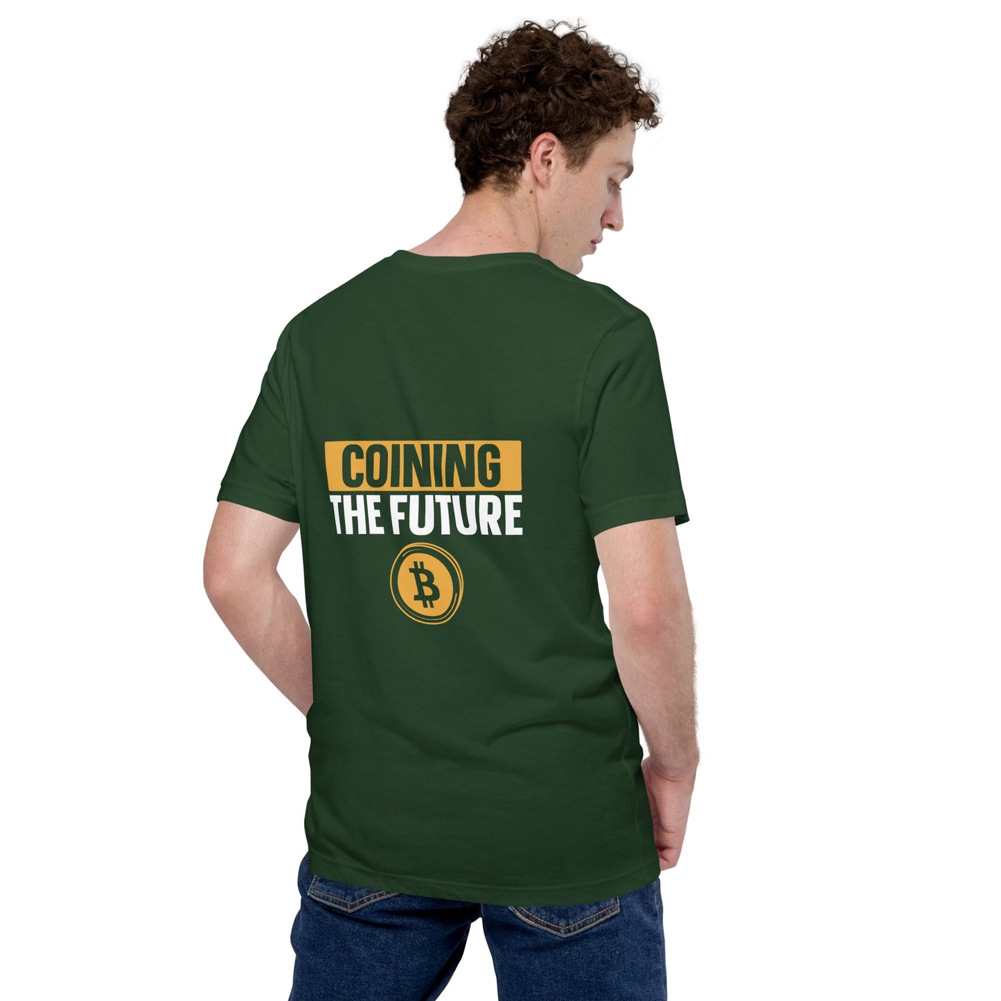 Coining The Future Unisex t-shirt ( Back Print ) by DarkByteGear