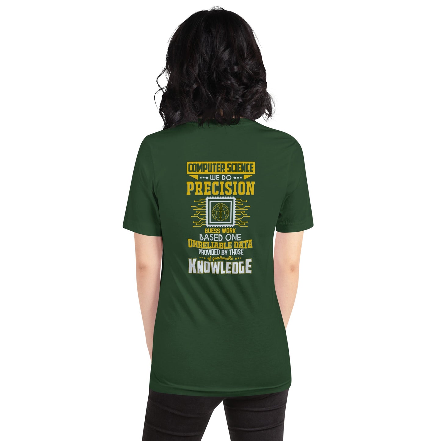 Computer Science: We do V1 - Unisex t-shirt ( Back Print ) by DarkByteGear