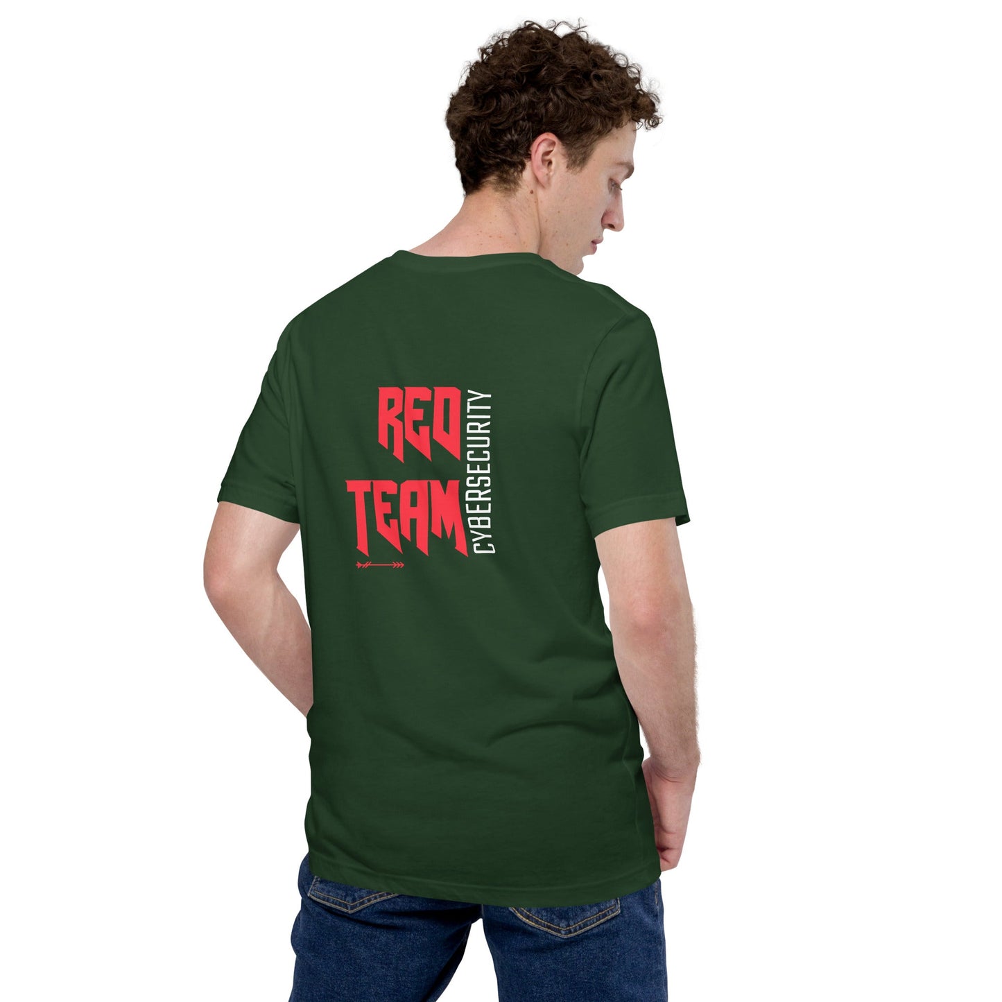 Cyber Security Red Team V9 - Unisex t-shirt ( Back Print ) by DarkByteGear