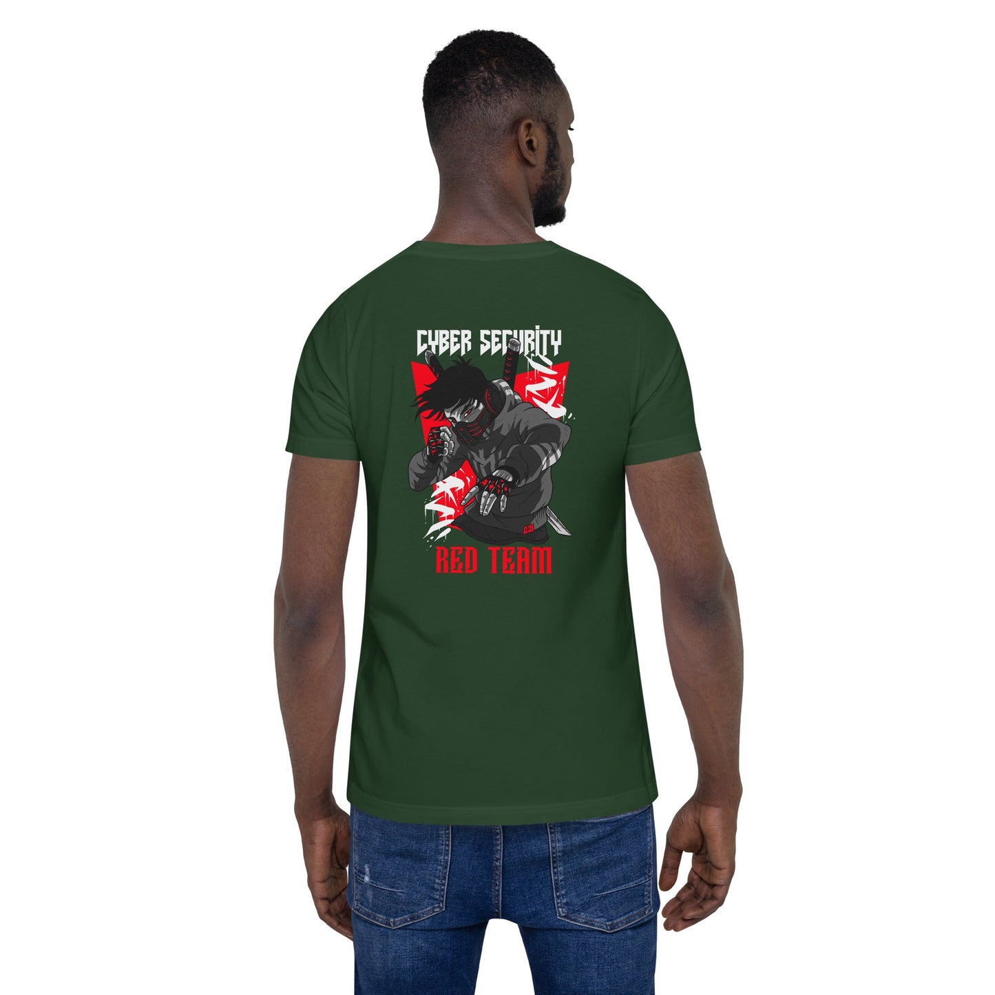 Cyber Security Red Team V3 - Unisex t-shirt ( Back Print ) by DarkByteGear