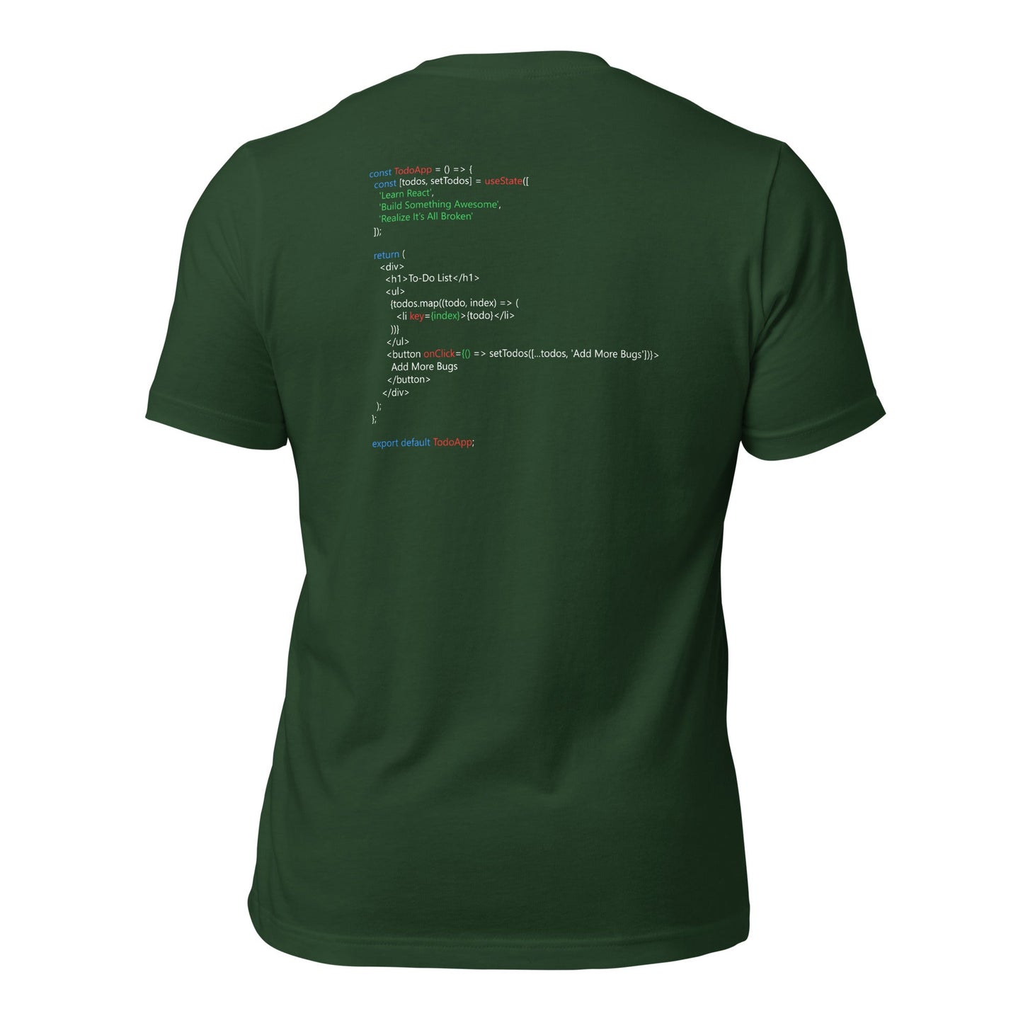 The Classic To-Do List - Unisex t-shirt (back print) by DarkByteGear