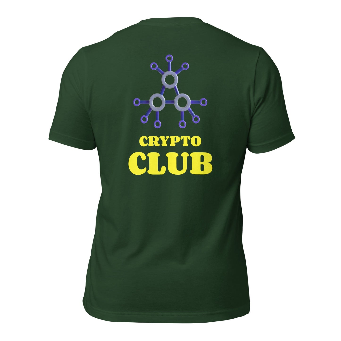 Crypto Club V1 - Unisex t-shirt ( Back Print ) by DarkByteGear