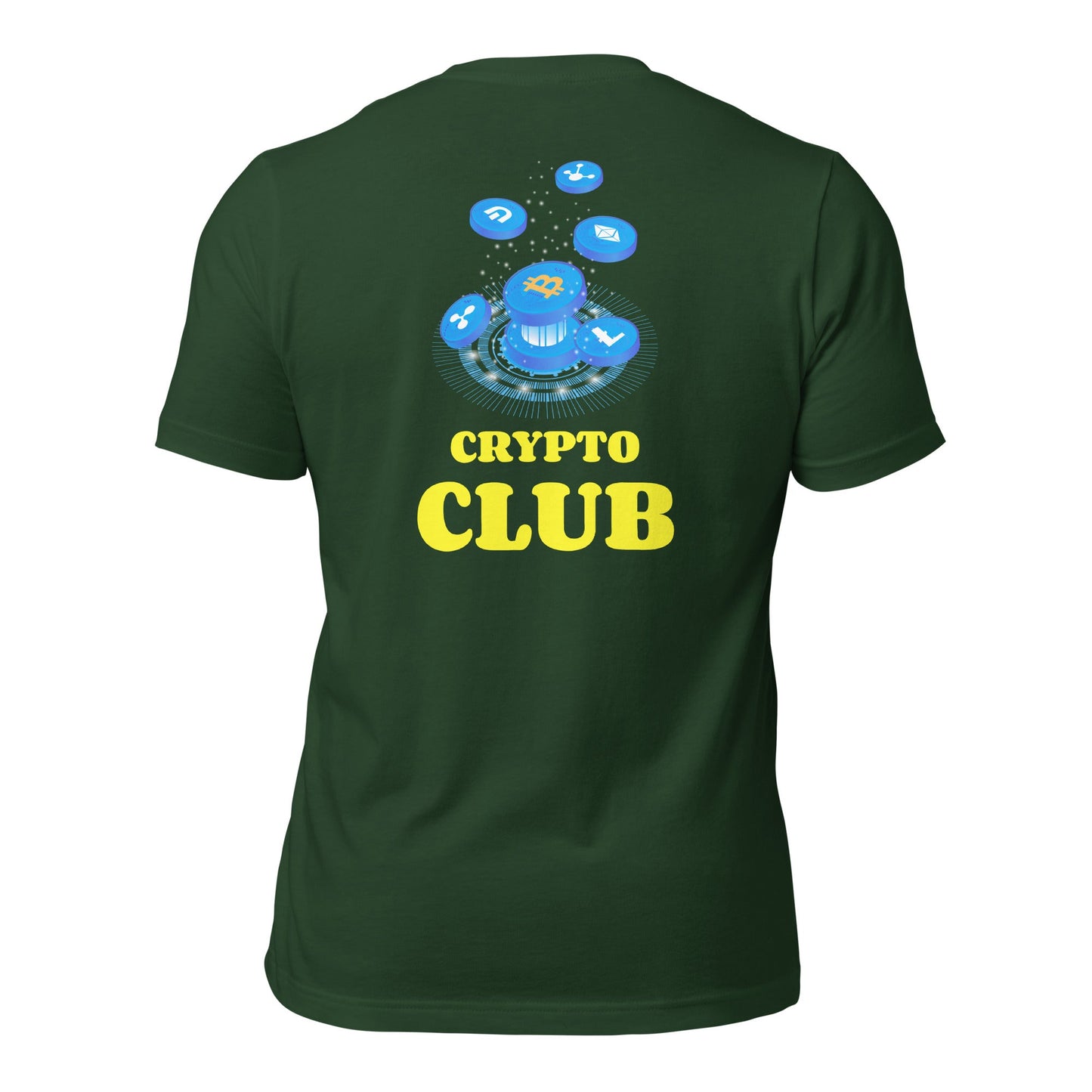 Crypto Club - Unisex t-shirt ( Back Print ) by DarkByteGear
