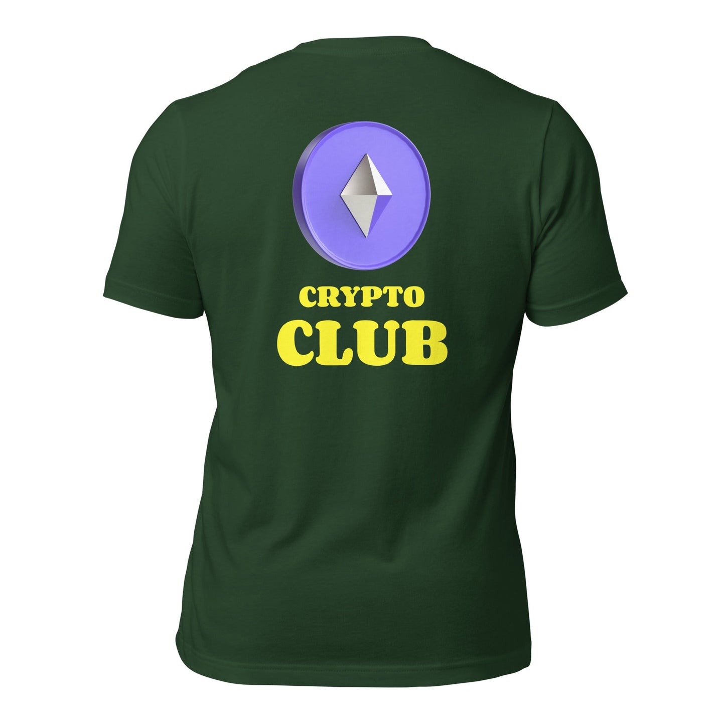 Crypto Club V2 - Unisex t-shirt ( Back Print ) by DarkByteGear